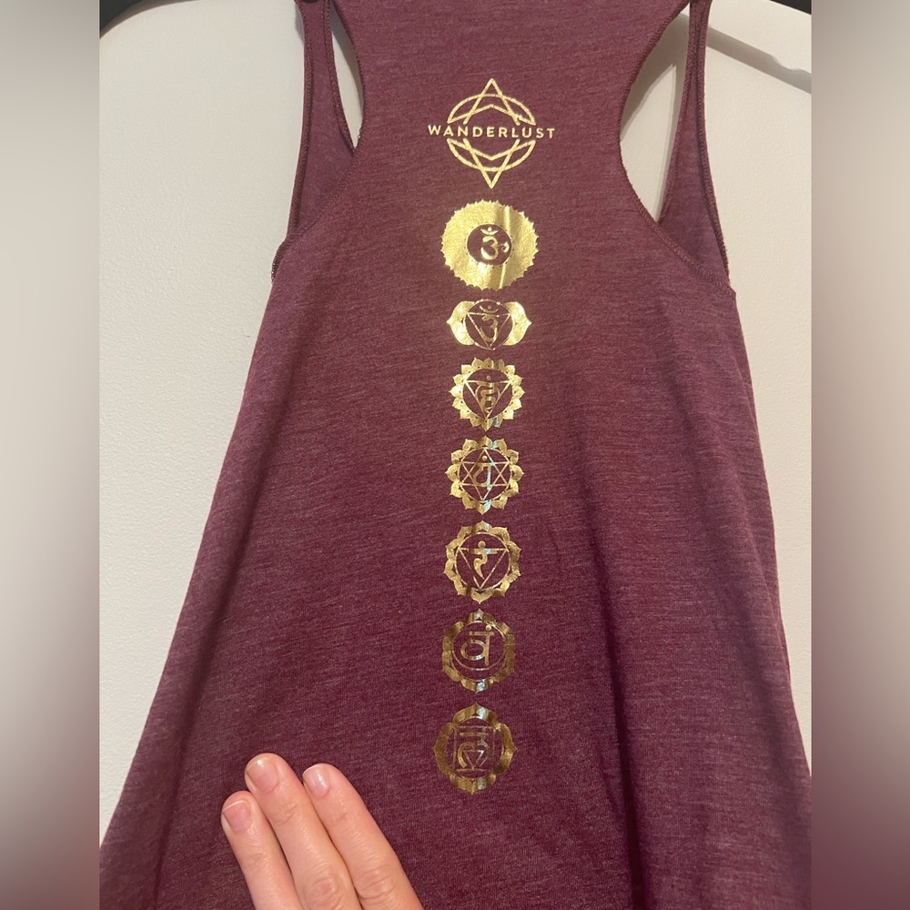 Wanderlust Squaw Valley Deep Purple Tank Size Small